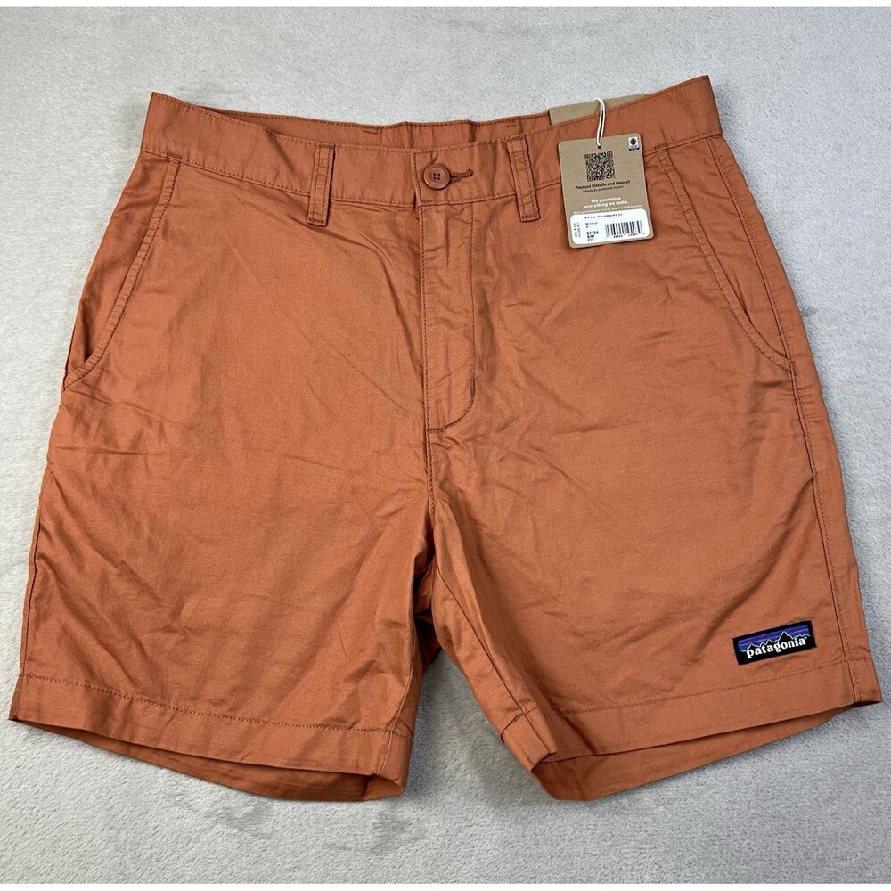 Patagonia All-Wear Hemp Shorts Men's Brown Solid Canvas Pockets 6" Size 30 57756